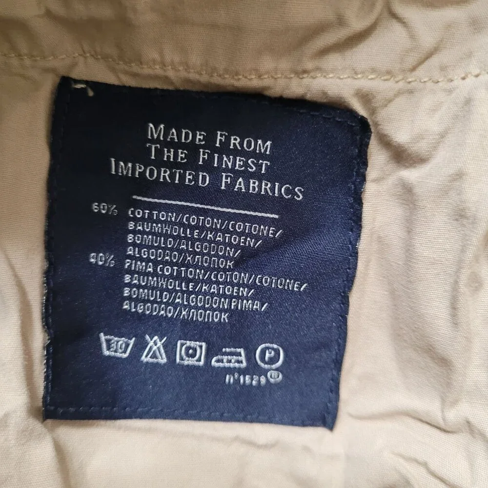 Polo By Ralph Lauren Mens Beige‎ Straight Fit Chinos Pants SZ 42/32 Cotton Blend